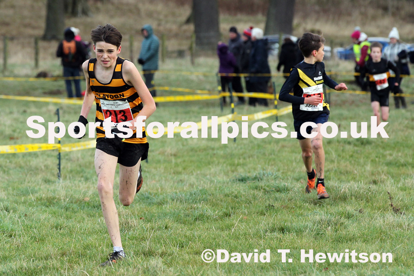Boys under-15s cross country, 2019 North Eastern Cross Country Champs., Alnwick, Northumberland.  Photo: David T. Hewitson/Sports for All Pics